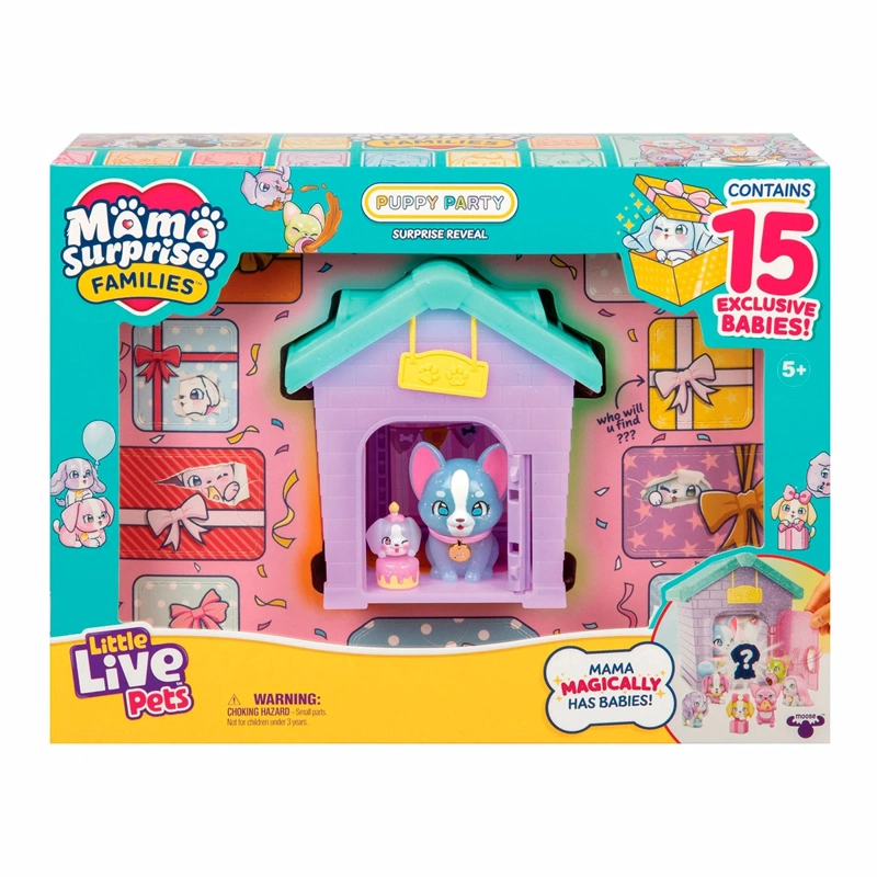 FIGURA COLECCIONABLE LITTLE LIVE PETS MAMÁ SORPRESA PUPPY PARTY! - 6