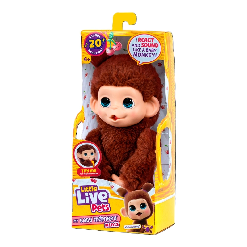 PELUCHE LITTLE LIVE PETS MY BABY MONKEY - MODELO ALEATORIO - 5