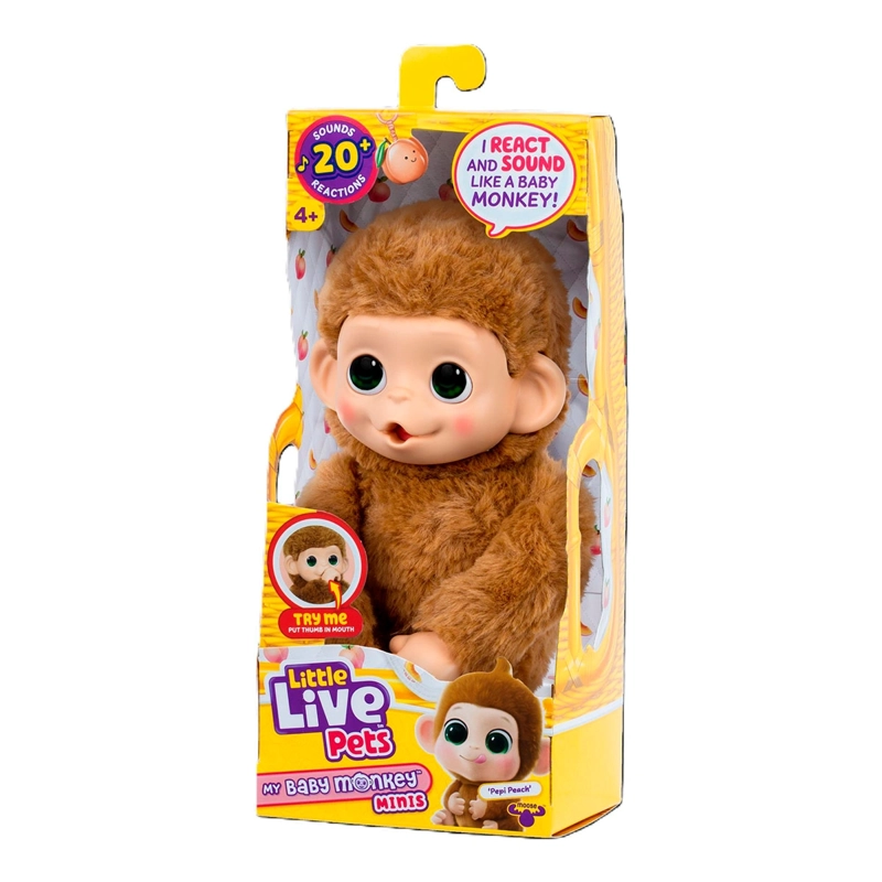 PELUCHE LITTLE LIVE PETS MY BABY MONKEY - MODELO ALEATORIO - 9