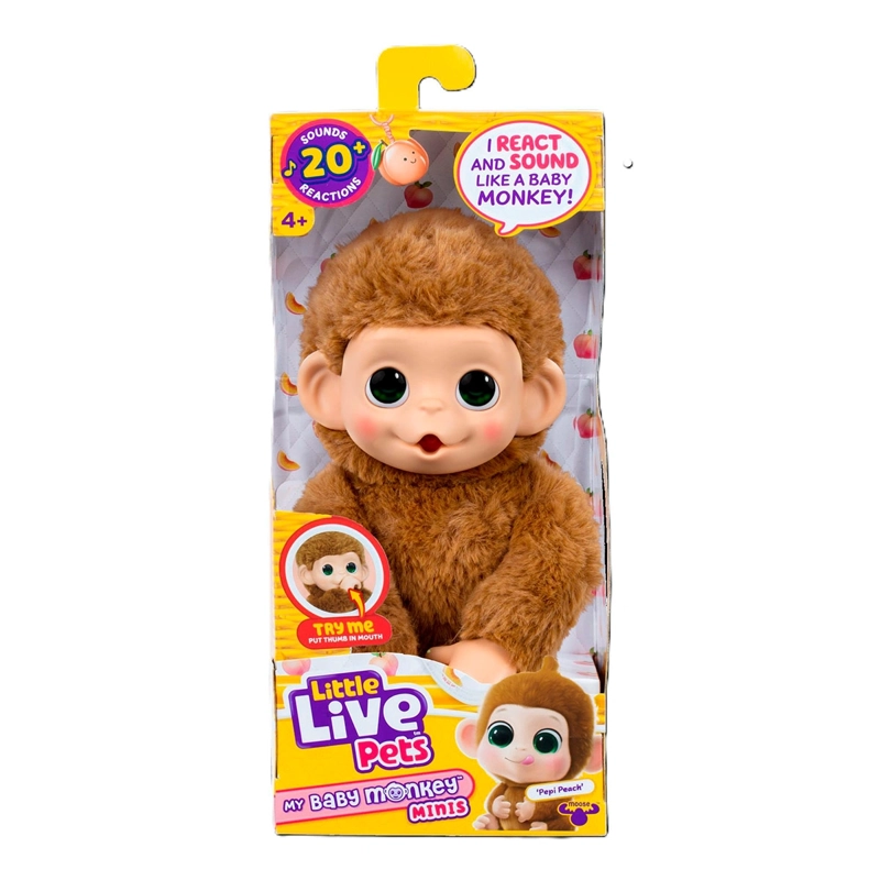 PELUCHE LITTLE LIVE PETS MY BABY MONKEY - MODELO ALEATORIO - 10