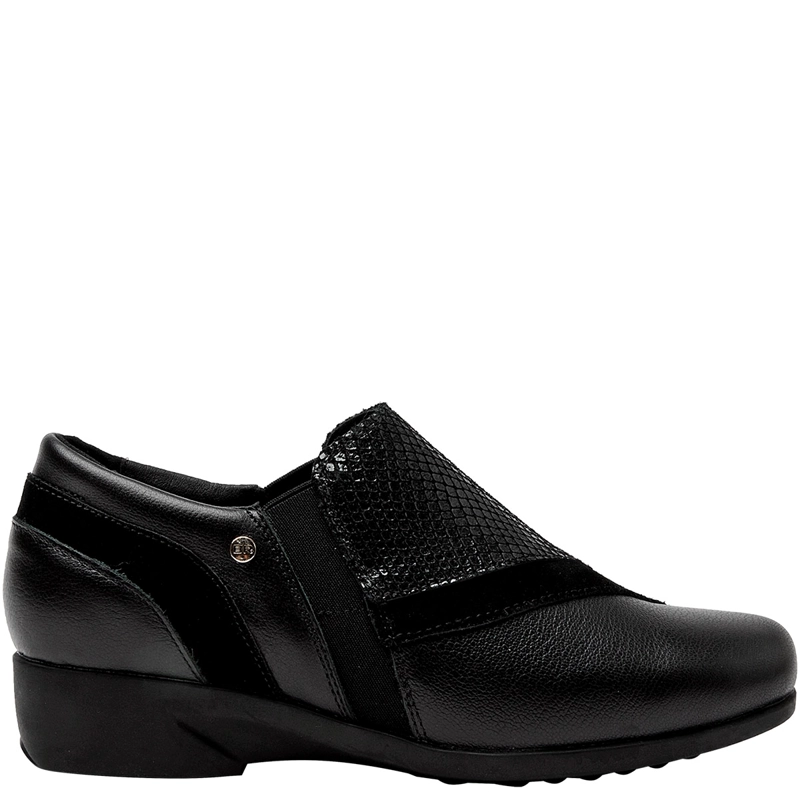 BOTINES MUJER BRUNO ROSSI NEGRO BRMJ600 CUERO - 1