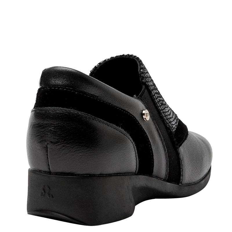 BOTINES MUJER BRUNO ROSSI NEGRO BRMJ600 CUERO - 5