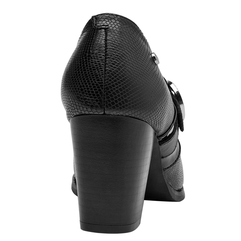 BOTINES MUJER BRUNO ROSSI NEGRO BRMJ606 CUERO - 5