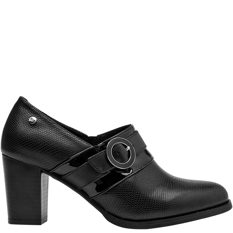 BOTINES MUJER BRUNO ROSSI NEGRO BRMJ606 CUERO - 1