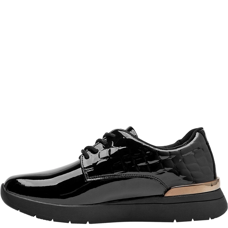 ZAPATOS MUJER 16 HRS NEGRO 16M0275 CUERO - 4