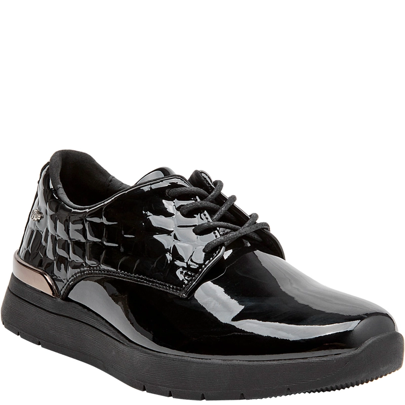 ZAPATOS MUJER 16 HRS NEGRO 16M0275 CUERO - 2
