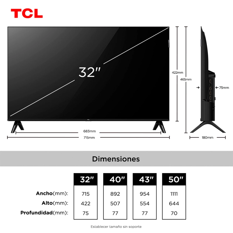 SMART TV TCL QLED FULL HD 32” S5LR - 8
