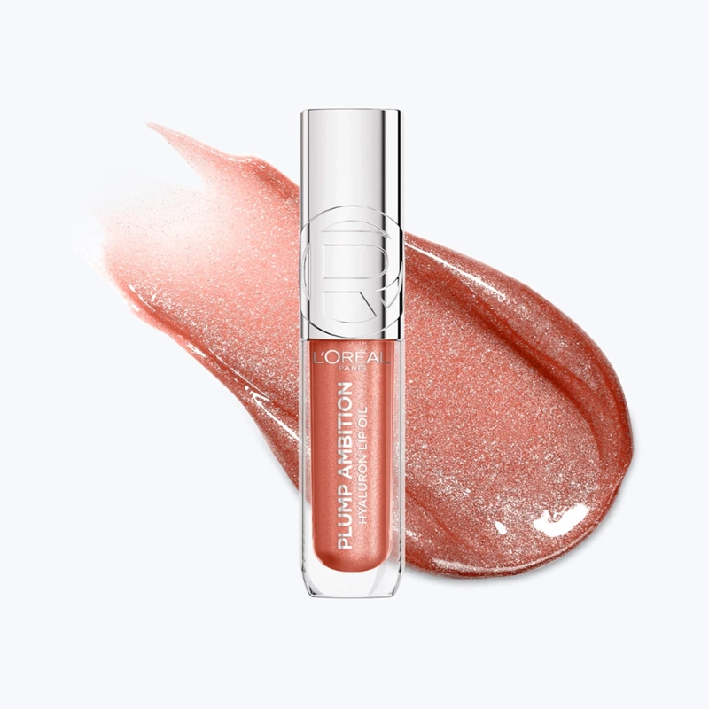 ACEITE LABIAL LOREAL PLUMP AMBITION SHIMMER ROSE - 4