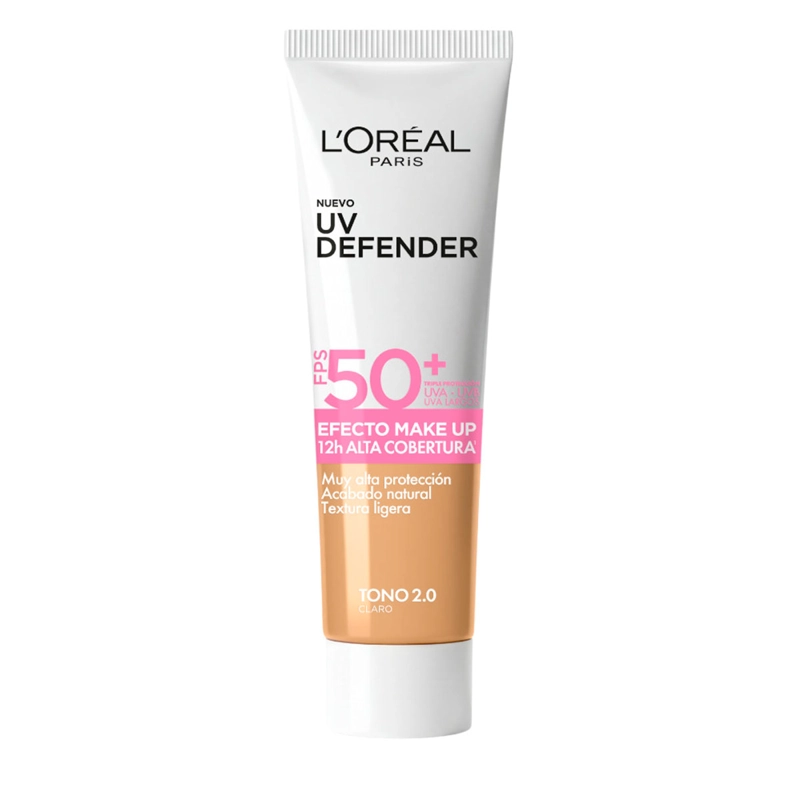 PROTECTOR SOLAR LOREAL UV DEFENDER EFECTO MAKE UP CLARO 2.0 - 1