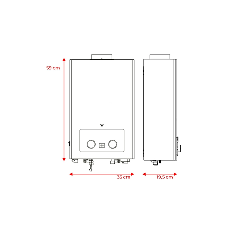 CALEFONT GAS LICUADO 10L TEKA CGTN-10L 5RWV - 13
