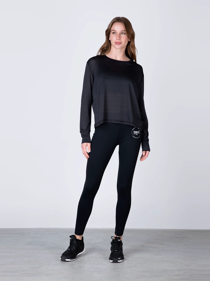 POLERA MUJER EVERLAST MANGA LARGA BÁSICA - 2