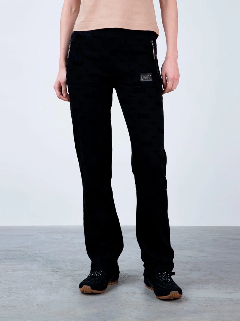PANTALÓN BUZO MUJER EVERLAST ALGODÓN RECTO CONFIDENCE - 1