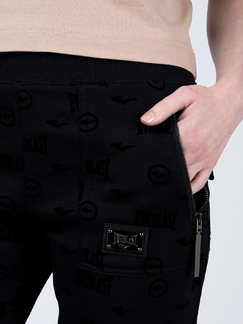 PANTALÓN BUZO MUJER EVERLAST ALGODÓN RECTO CONFIDENCE - 4
