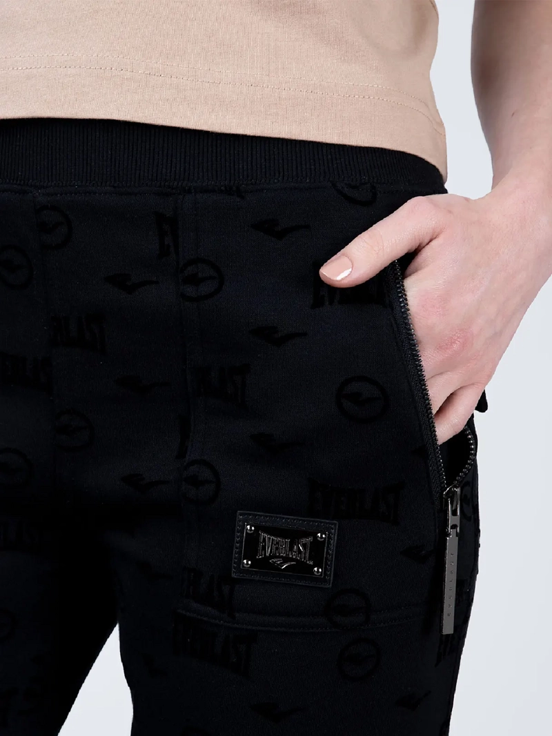 PANTALÓN BUZO MUJER EVERLAST ALGODÓN RECTO CONFIDENCE - 4