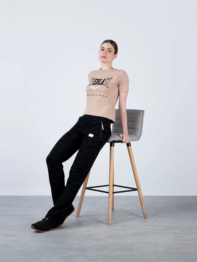PANTALÓN BUZO MUJER EVERLAST ALGODÓN RECTO CONFIDENCE - 5