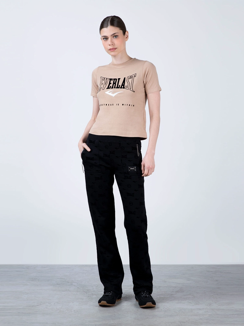 PANTALÓN BUZO MUJER EVERLAST ALGODÓN RECTO CONFIDENCE - 2