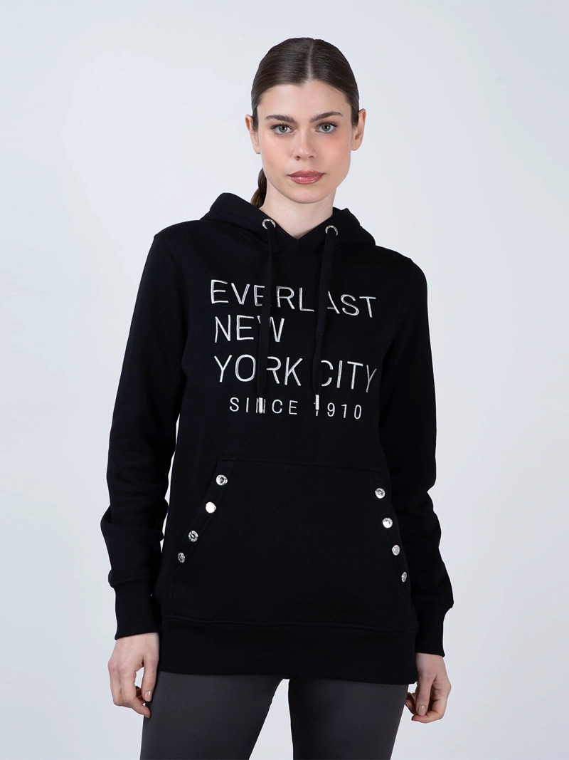POLERÓN MUJER EVERLAST ALGODÓN HOOD STRONG