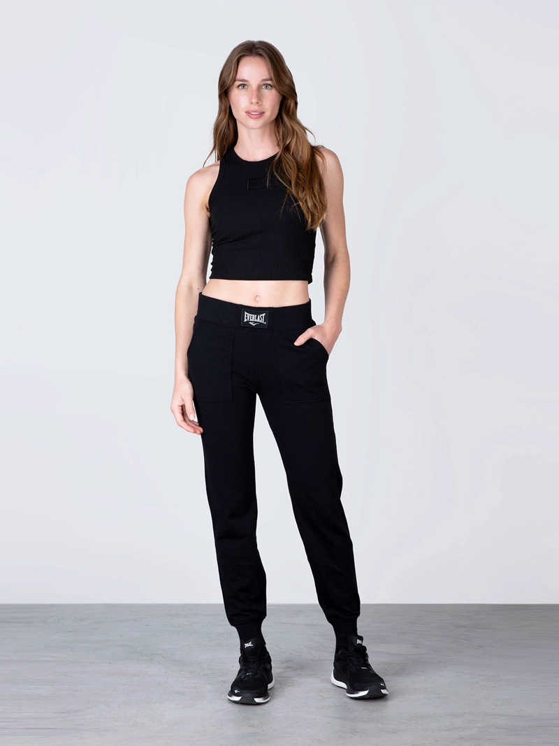PANTALÓN BUZO MUJER EVERLAST JOGGER ALGODÓN - 2