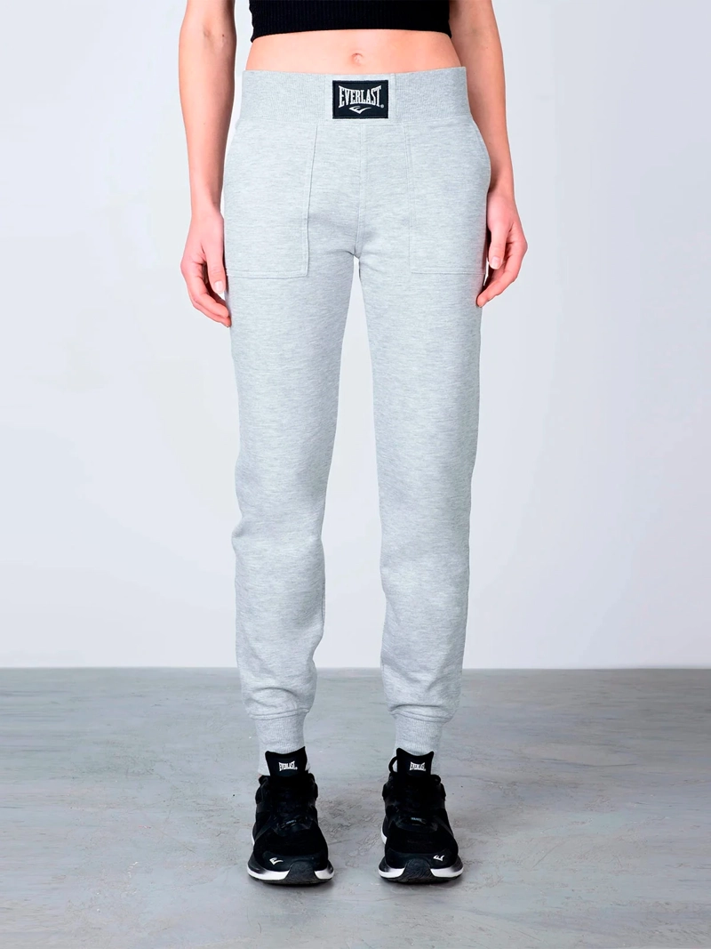 PANTALÓN BUZO MUJER EVERLAST JOGGER ALGODÓN - 1