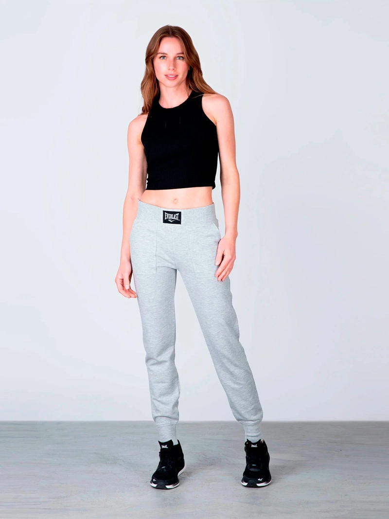 PANTALÓN BUZO MUJER EVERLAST JOGGER ALGODÓN - 2