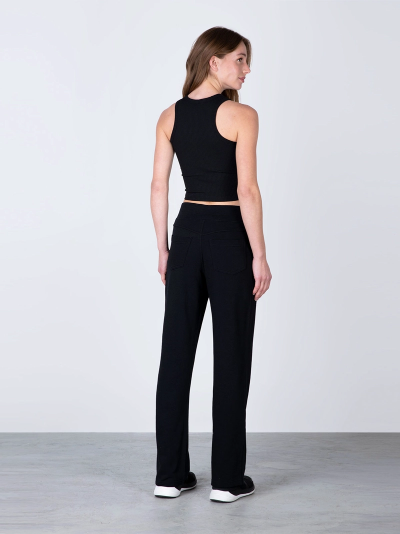PANTALÓN BUZO MUJER EVERLAST RECTO ALGODÓN - 3