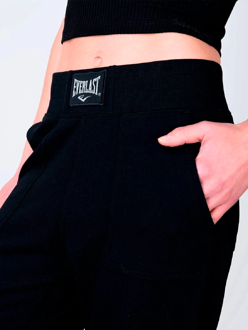 PANTALÓN BUZO MUJER EVERLAST RECTO ALGODÓN - 4