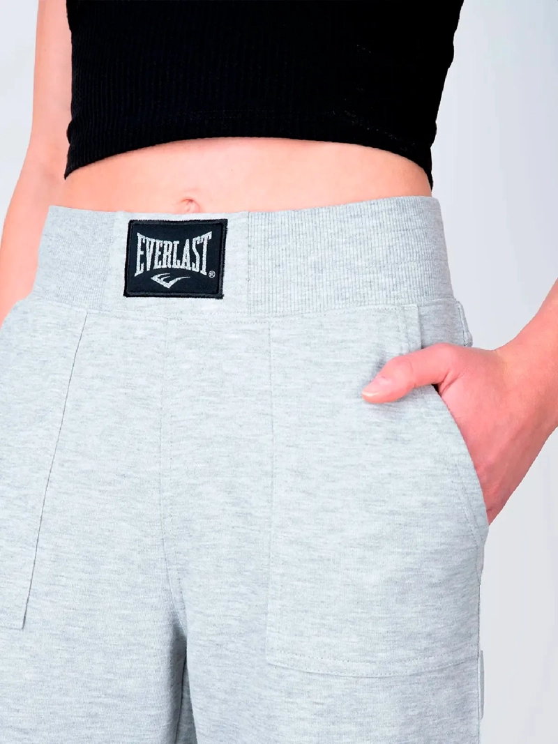 PANTALÓN BUZO MUJER EVERLAST RECTO ALGODÓN - 4