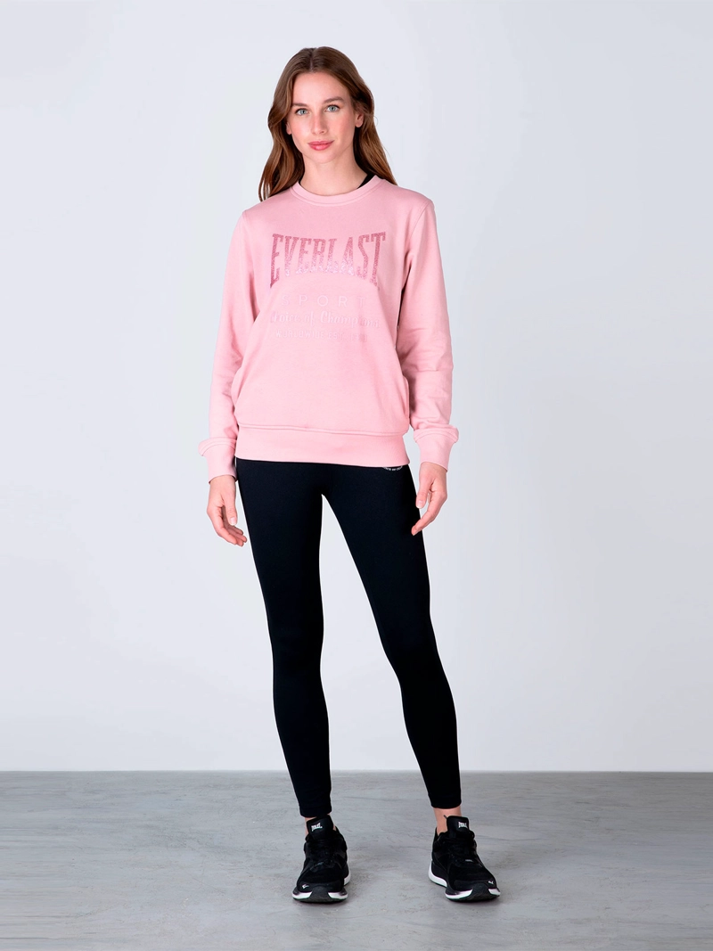 POLERON MUJER EVERLAST CUELLO REDONDO ALGODÓN - 2