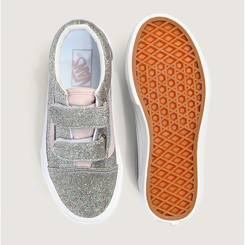 ZAPATILLAS NIÑO VANS URBANAS PLATEADO OLD SKOOL V - 5