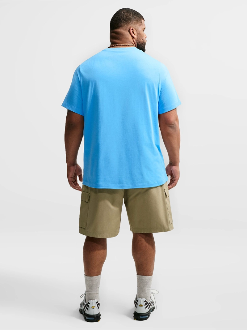 POLERA HOMBRE NIKE SPORTSWEAR CLUB CELESTE - 5