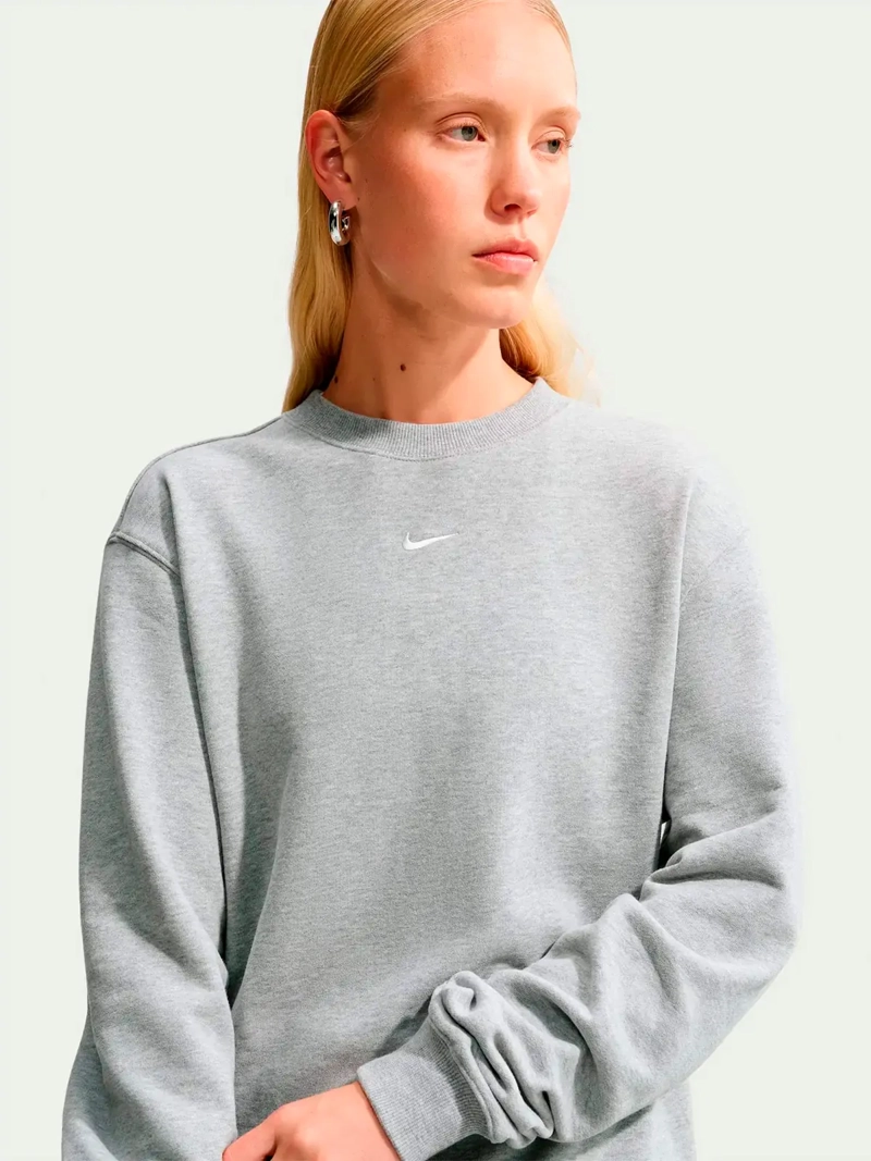 POLERON MUJER NIKE ALGODÓN CUELLO REDONDO - 1