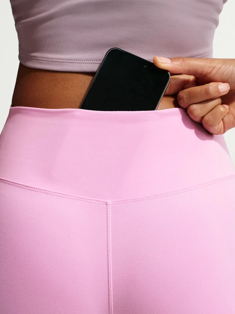 CALZA ENTRENAMIENTO MUJER NIKE ONE SEAMLESS FRONT ROSADO - 6