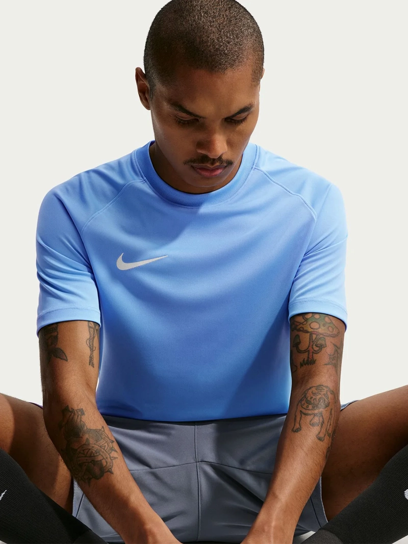 POLERA HOMBRE NIKE PARK VIII CELESTE - 3
