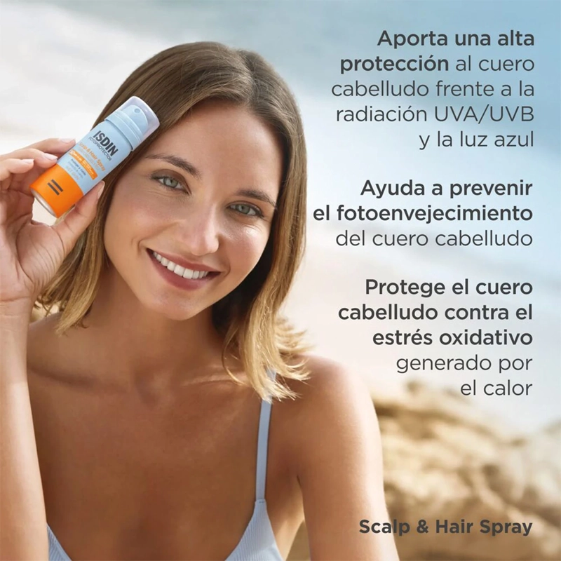 PROTECTOR SOLAR CUERO CABELLUDO ISDIN SCALP&HAIR SPF50 50ML - 2