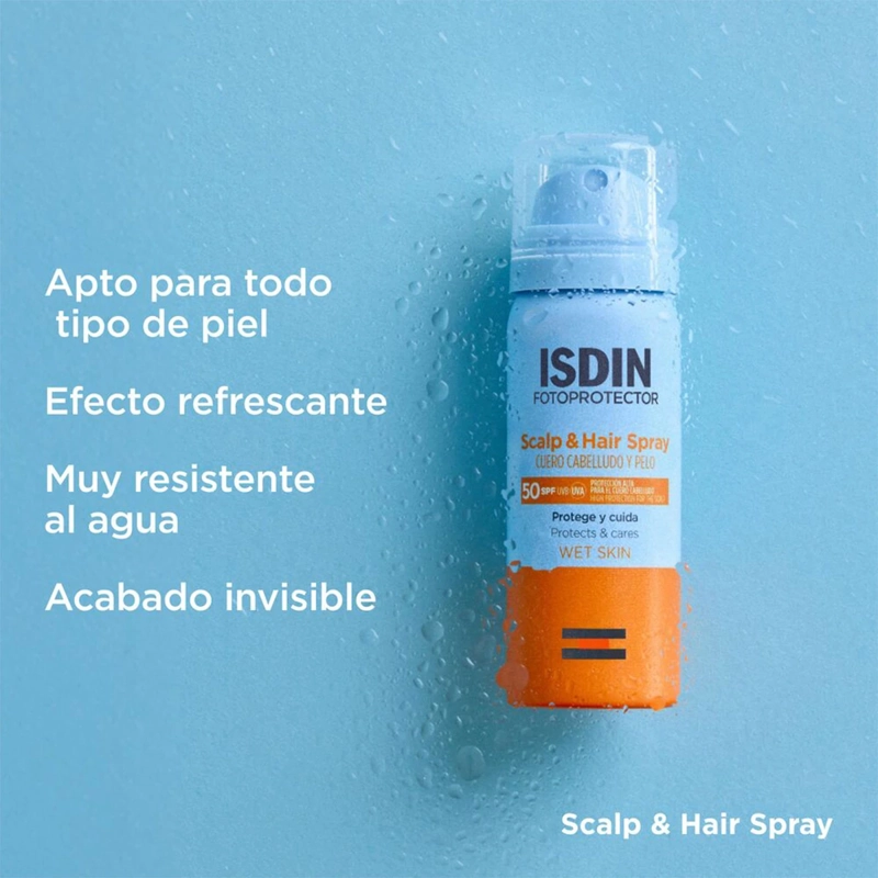 PROTECTOR SOLAR CUERO CABELLUDO ISDIN SCALP&HAIR SPF50 50ML - 3