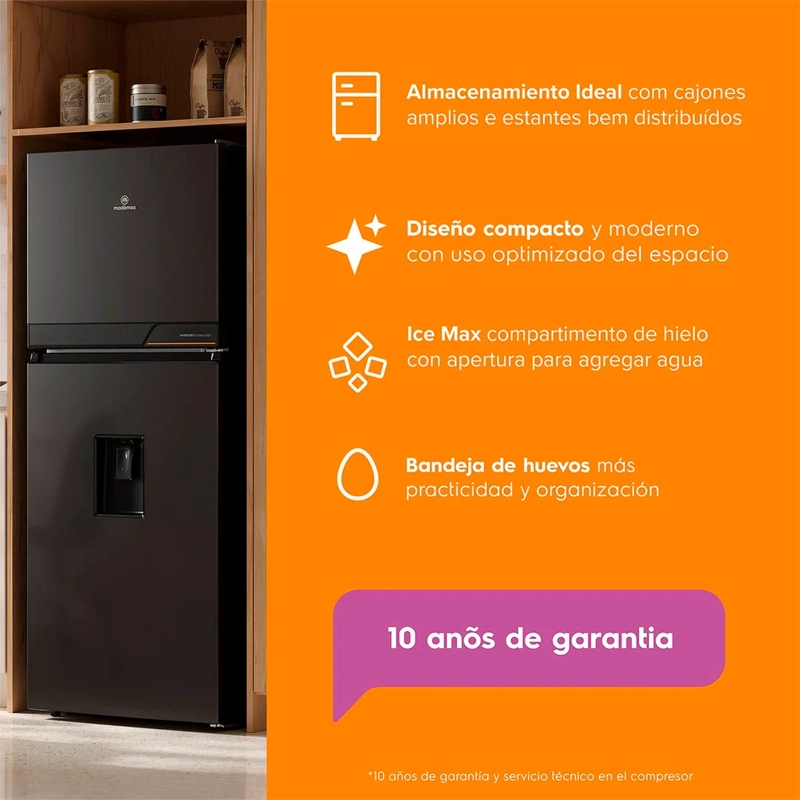 REFRIGERADOR TOP FREEZER MADEMSA ALTUS 1300INW 291L NO FROST GRAFITO - 7