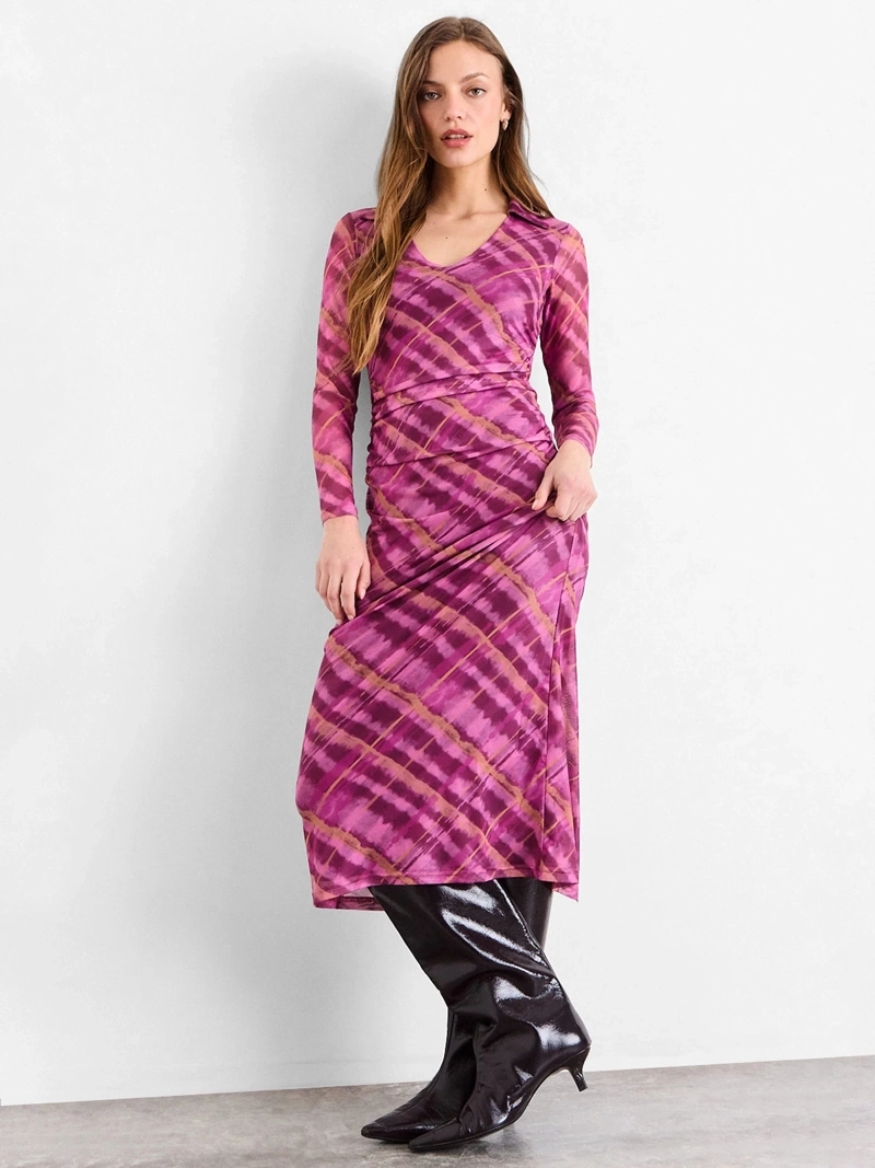 VESTIDO MUJER IO CUELLO CAMISERO - 1