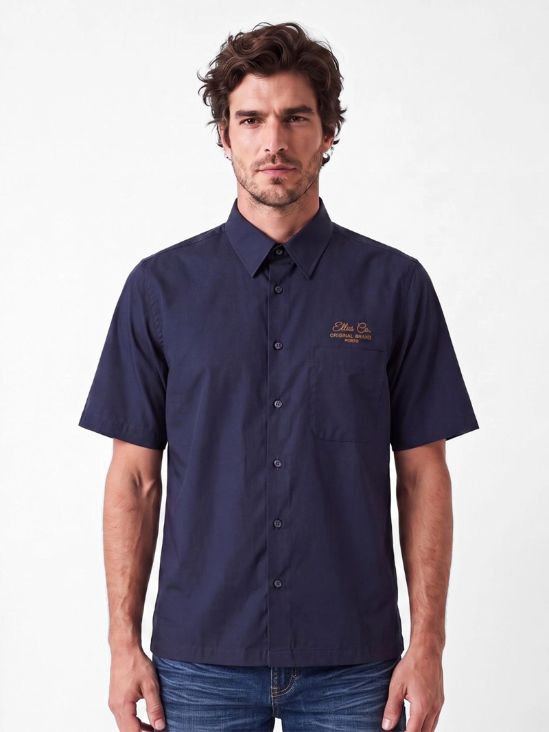 CAMISA HOMBRE ELLUS LYOCELL MANGA CORTA