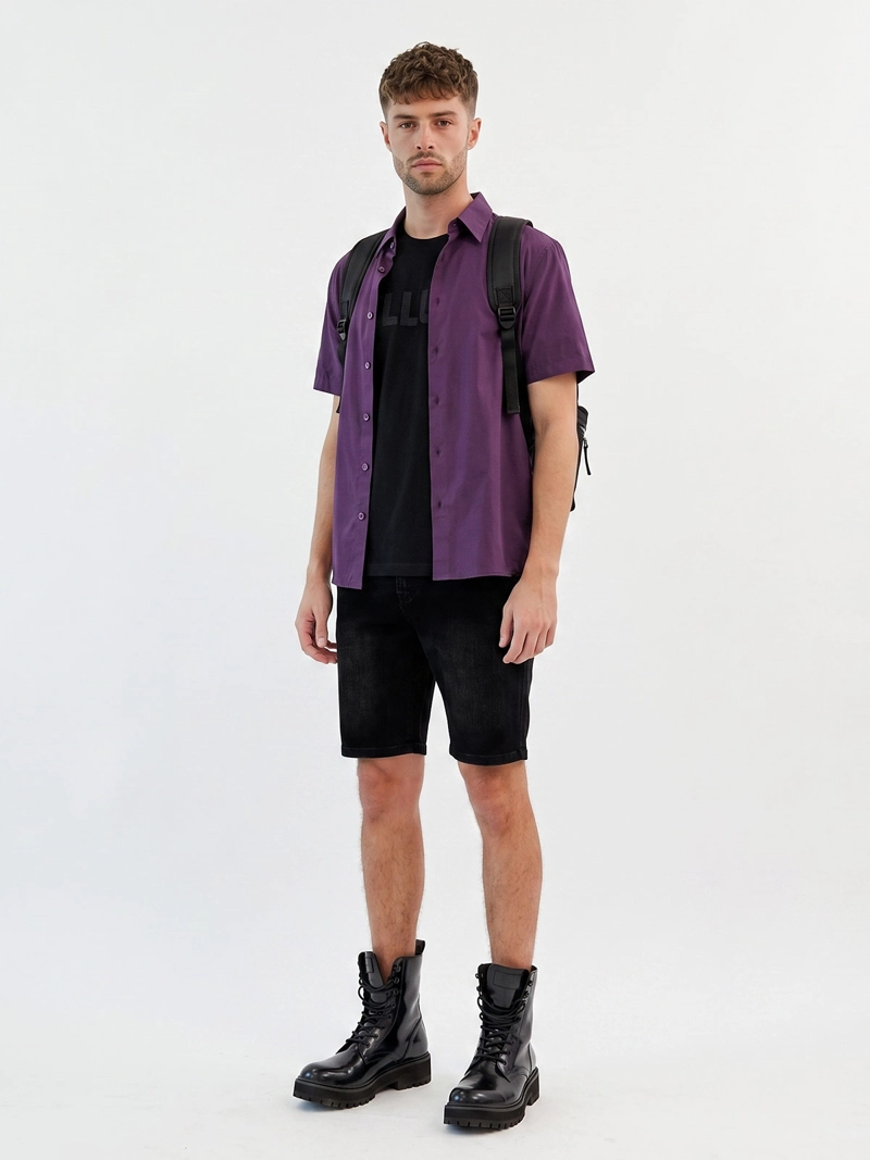 POLERA HOMBRE ELLUS ALGODÓN MANGA CORTA - 4