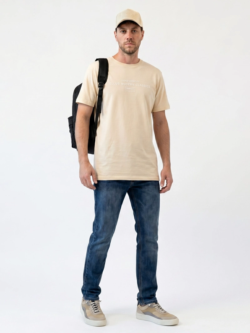 POLERA HOMBRE ELLUS ALGODÓN MANGA CORTA - 5