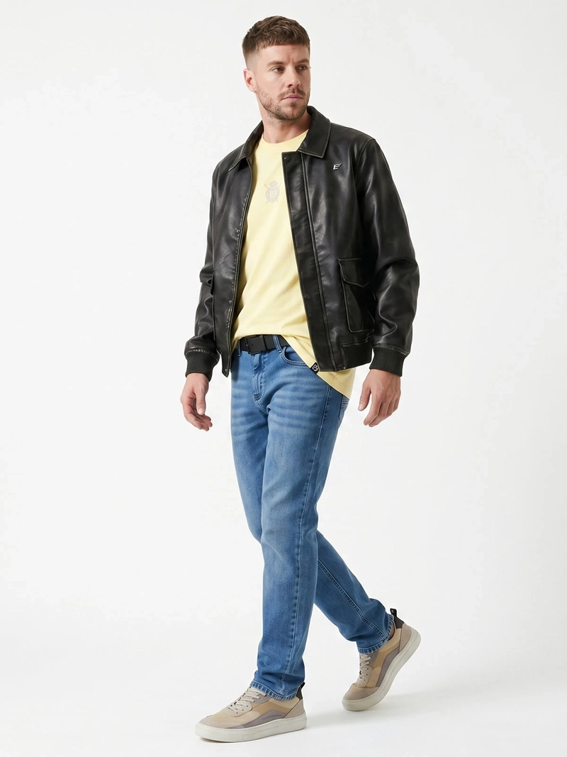 POLERA HOMBRE ELLUS ALGODÓN MANGA CORTA - 4