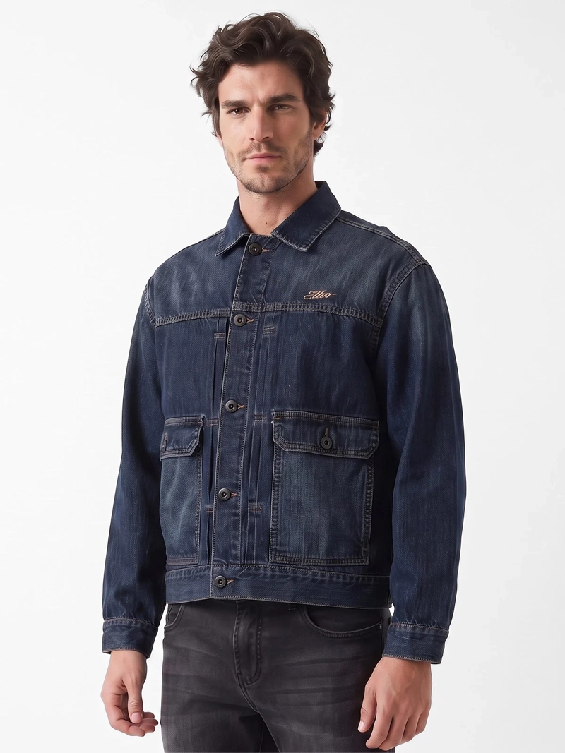 CHAQUETA HOMBRE ELLUS ALGODÓN DENIM - 3