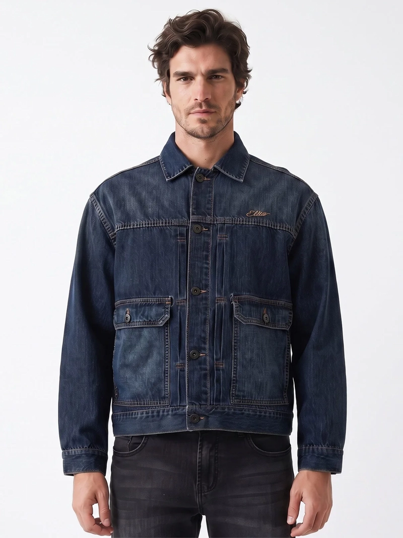 CHAQUETA HOMBRE ELLUS ALGODÓN DENIM