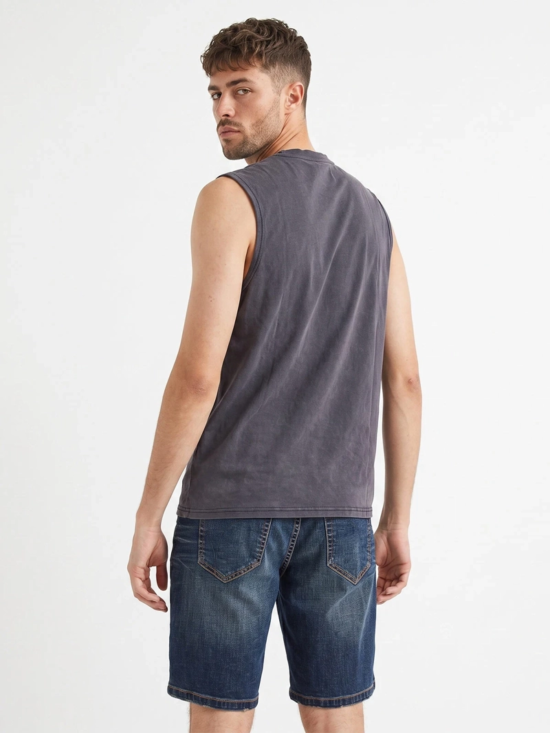 POLERA HOMBRE ELLUS ALGODÓN SIN MANGAS - 2