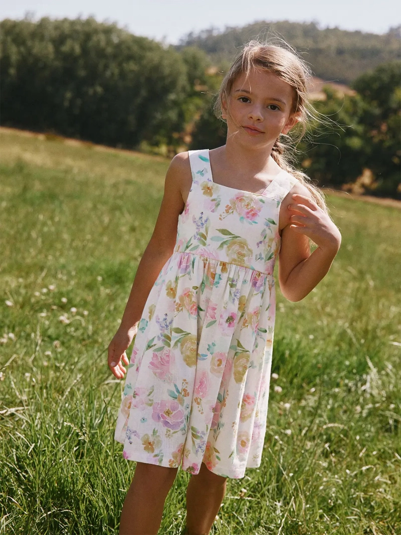 VESTIDO NIÑA NEXT LINO