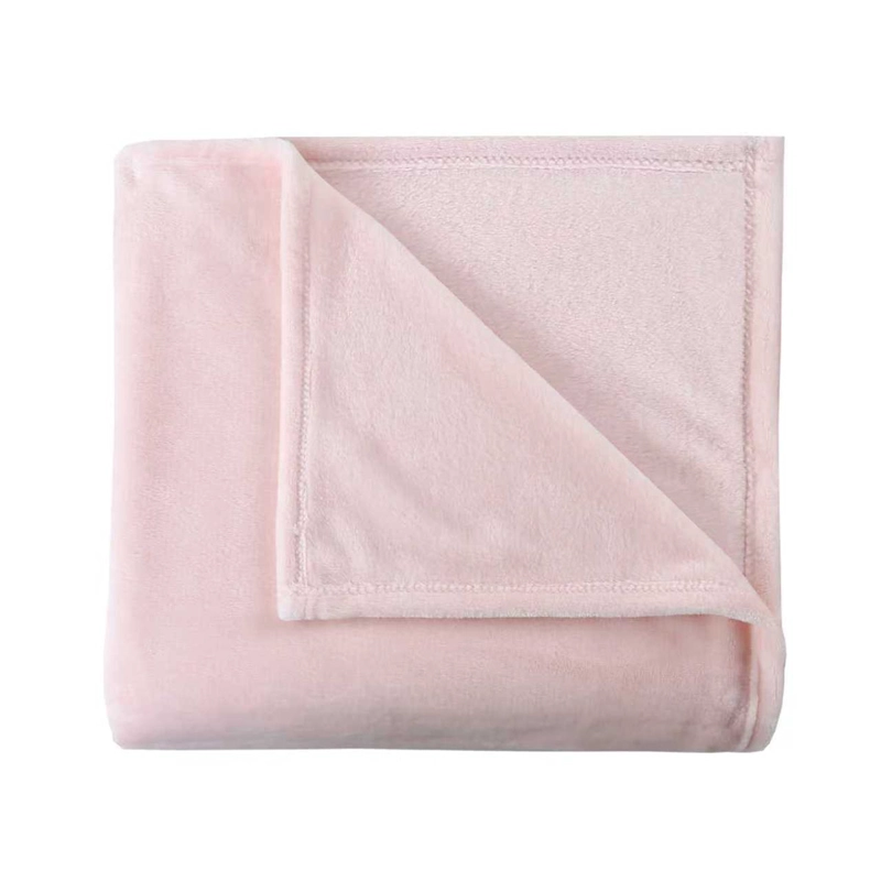 FRAZADA ILLUSIONS FLANNEL 1.5 PLAZAS ROSA - 1