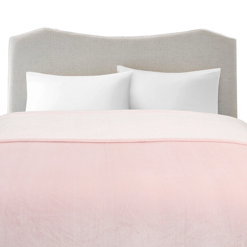FRAZADA ILLUSIONS FLANNEL 1.5 PLAZAS ROSA - 2