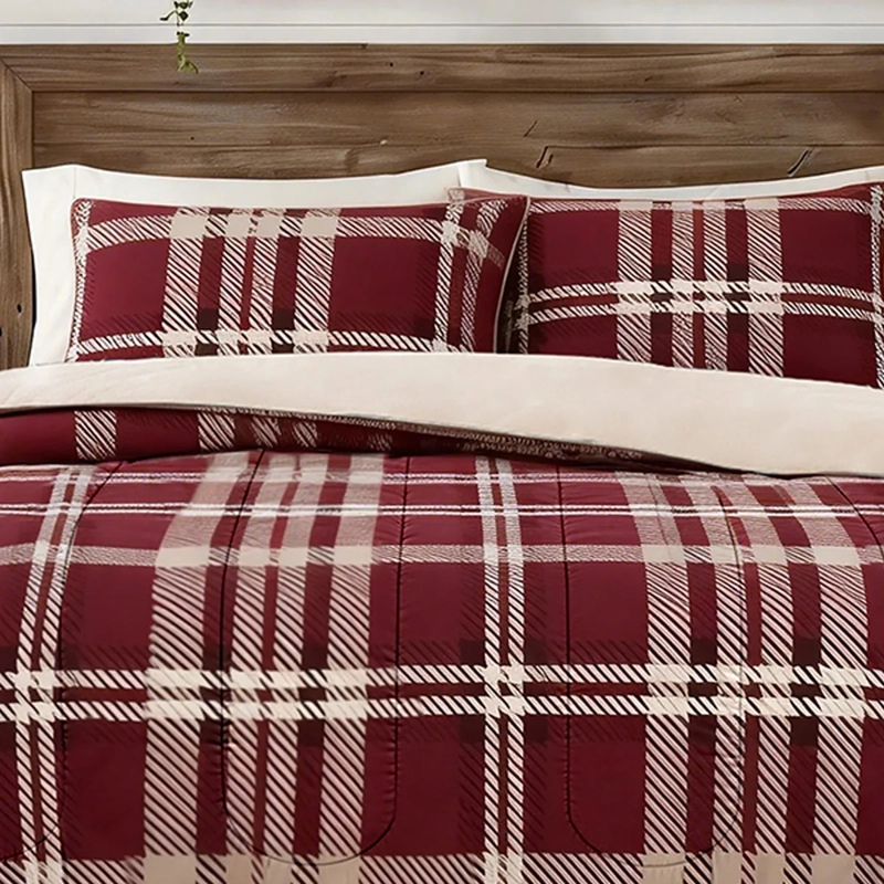 PLUMÓN ILLUSIONS CORAL 1.5 PLAZAS KILT ROJO - 2