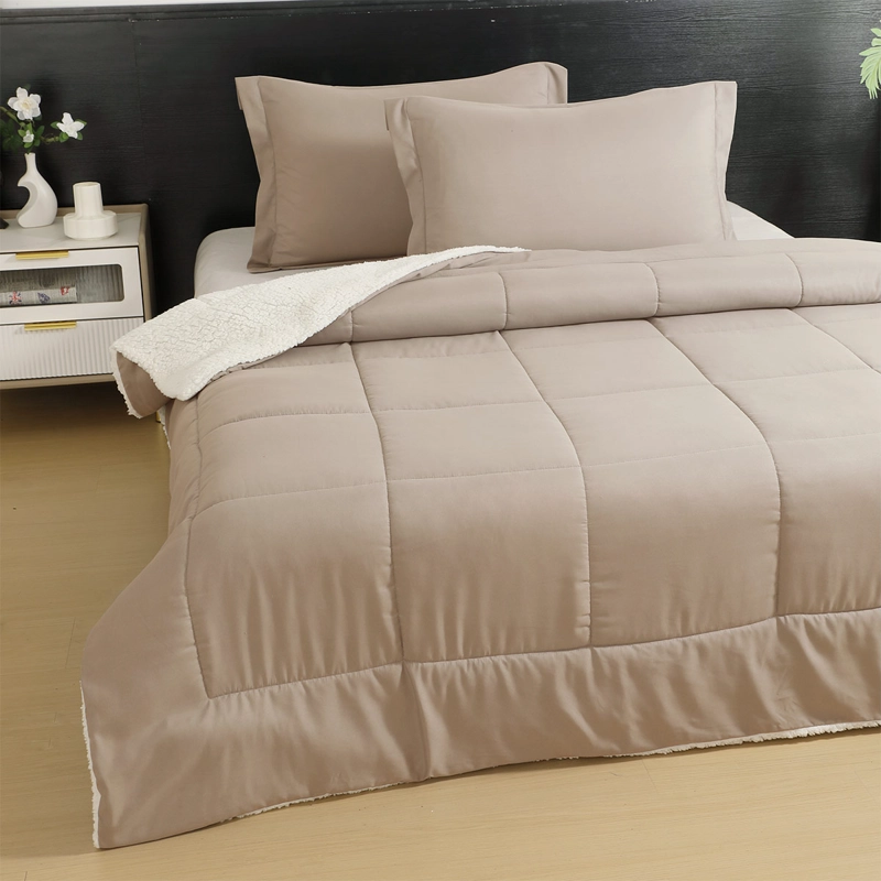 PLUMÓN ILLUSIONS SHERPA LISO KING BEIGE - 1