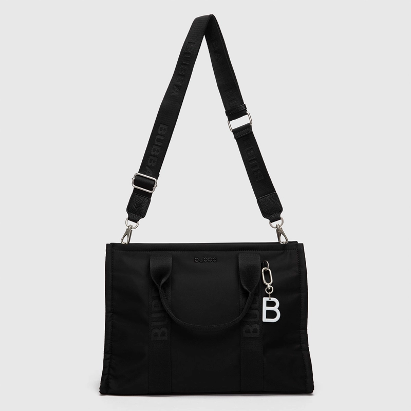 TOTE BUBBA NEGRO  B. COLLECTION  - 1